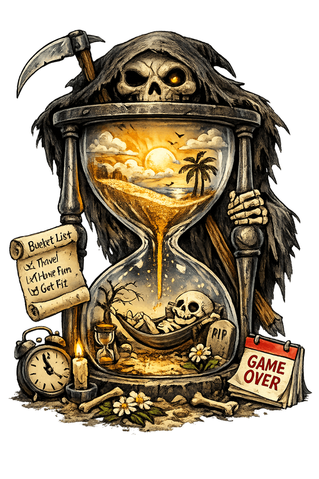 Kuolonkello — Viikatemies ja tiimalasi